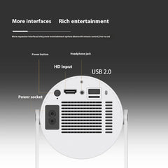 Portable 180° Home Projector